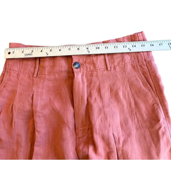 Madewell Womens Linen-Blend Paperbag Pants Trousers Relaxed Fit Cropped Length 8 - Picture 11 of 16
